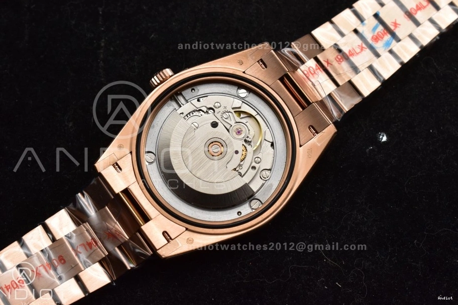 Steel Best V4 904L on Edition Bracelet Dial Ombre QF A2836 Slate (Gain Weight) President RG DayDate 40 0306